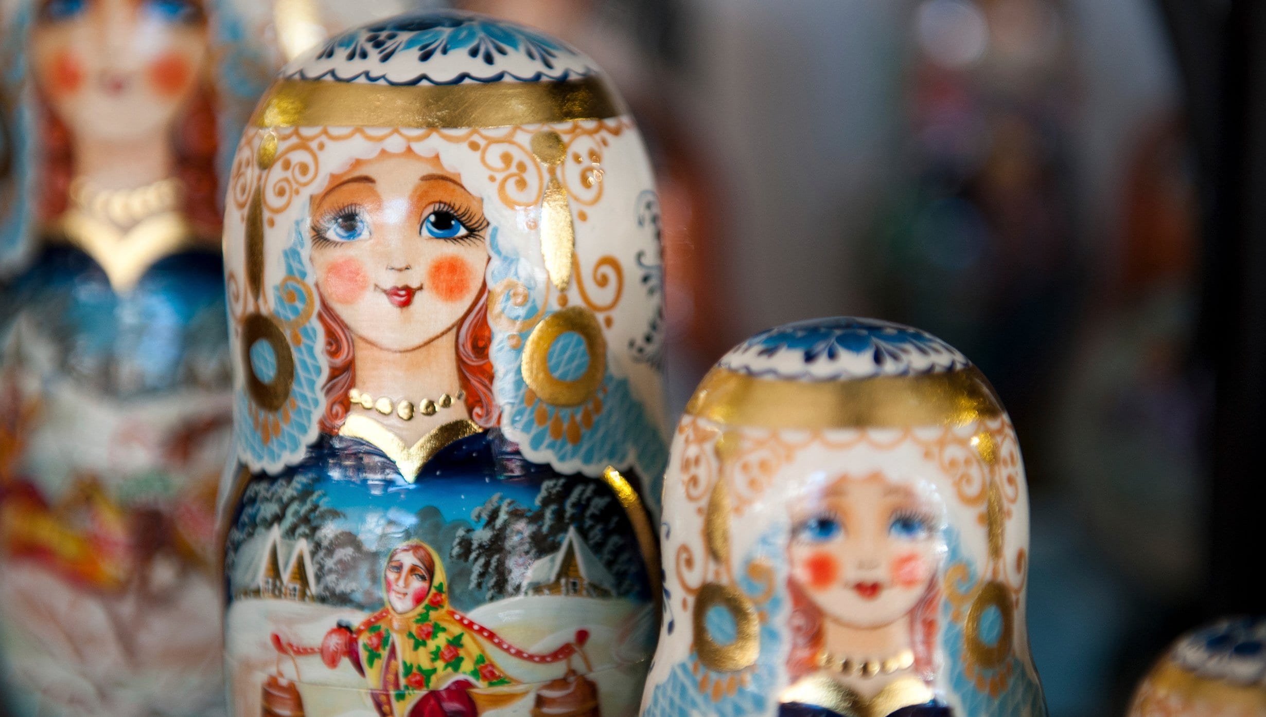 Colorful Russian nesting dolls with intricate designs on display | MSC Cruises Colorful Russian nesting dolls with intricate designs on display | MSC Cruises