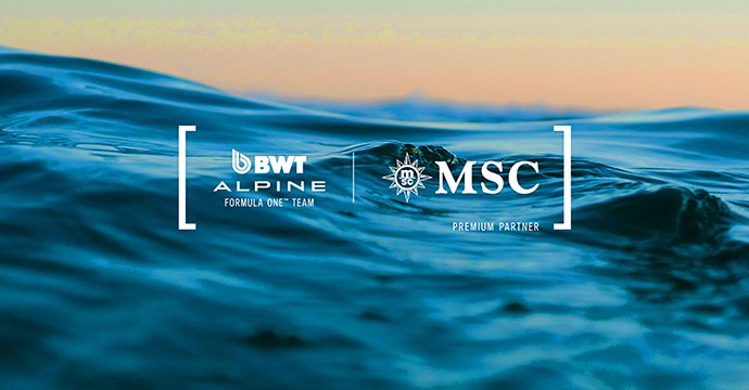 MSC Cruises and BWT Alpine Formula One Team partnership 