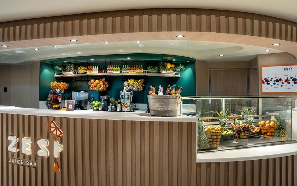 MSC World America, Zest - Juice Bar | MSC Cruises MSC World America, Zest - Juice Bar | MSC Cruises