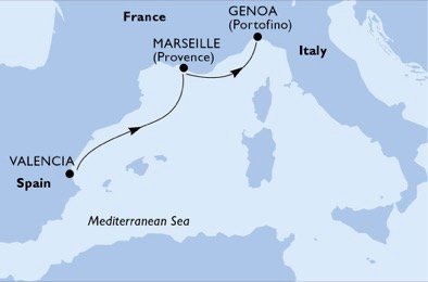 España, Francia, Italia