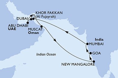 Emiratos Árabes Unidos, Omán, India