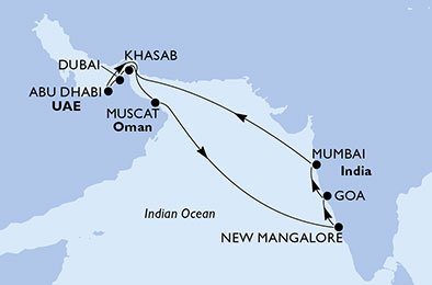 Emiratos Árabes Unidos, Omán, India
