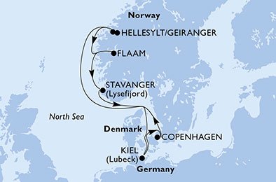Alemania, Dinamarca, Noruega