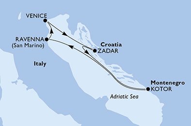 Italia, Croacia, Montenegro