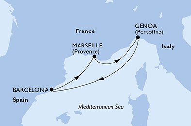 Francia, Italia, España
