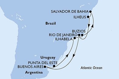 Brasil, Argentina, Uruguay
