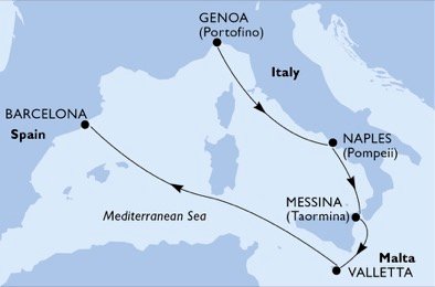 Italia, Malta, España