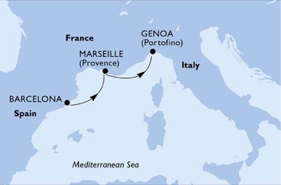 España, Francia, Italia