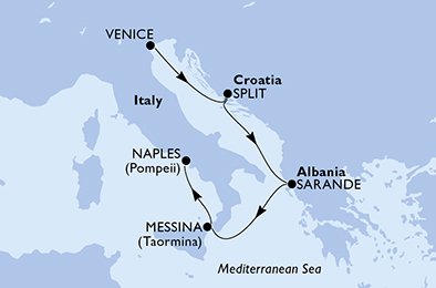 Italia, Croacia, Albania