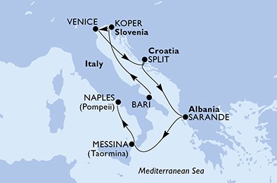Italia, Eslovenia, Croacia, Albania