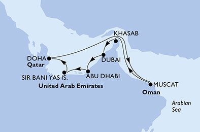 Emiratos Árabes Unidos, Qatar, Omán
