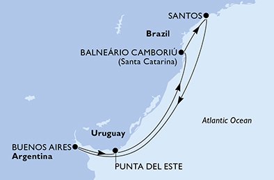 MSC Splendida cruise itineraries | MSC Cruises